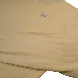 Brooks Brothers Supima Cotton V-Neck Sweater XL Yellow Indian River Club EUC